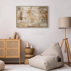 Wild Abstract Landscape Wide Canvas Print