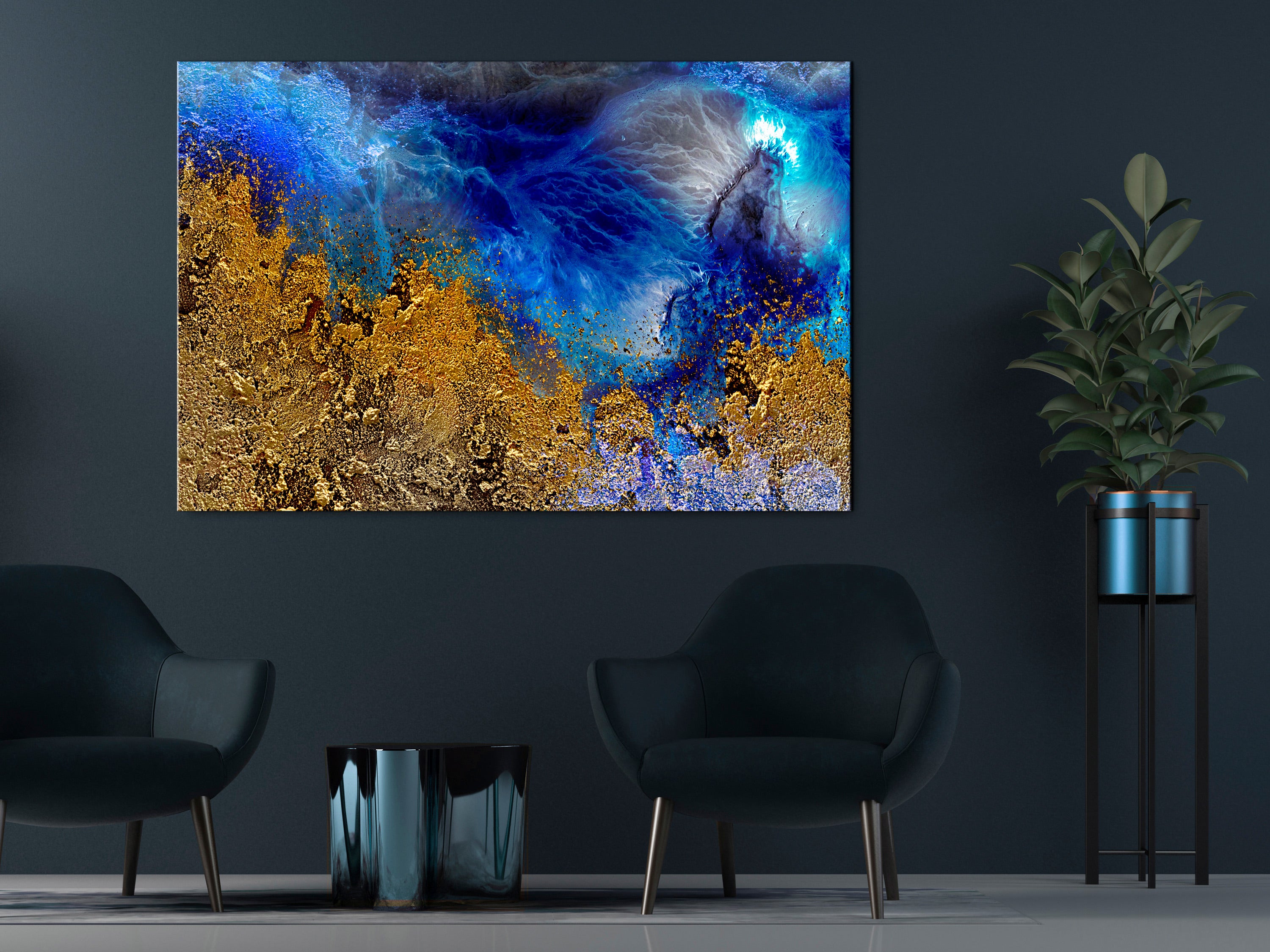 Canvas Print Featuring Vivid Ocean Colors