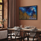 Abstract Ocean Gold Canvas Print