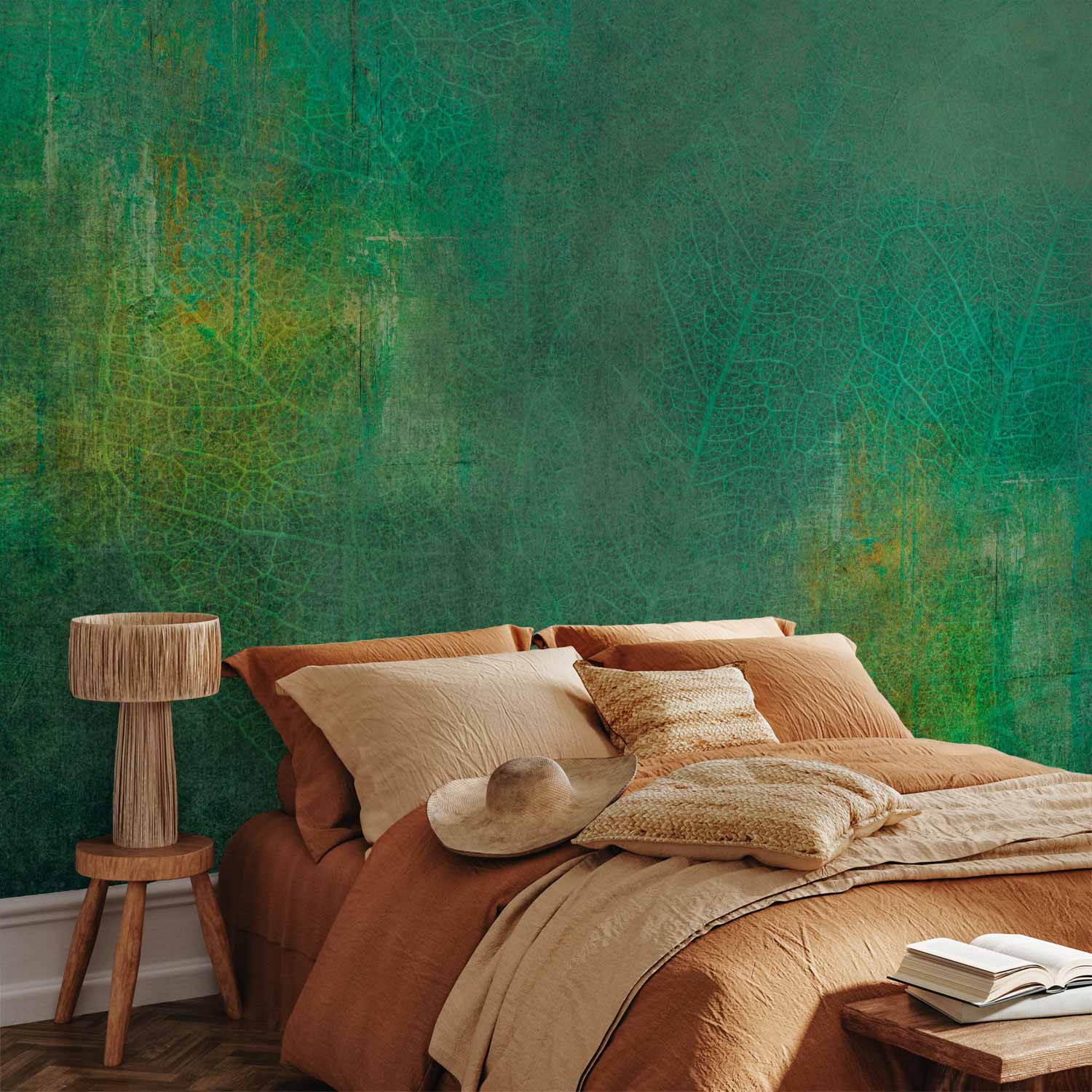 Green Abstract Color Explosion Wall Mural