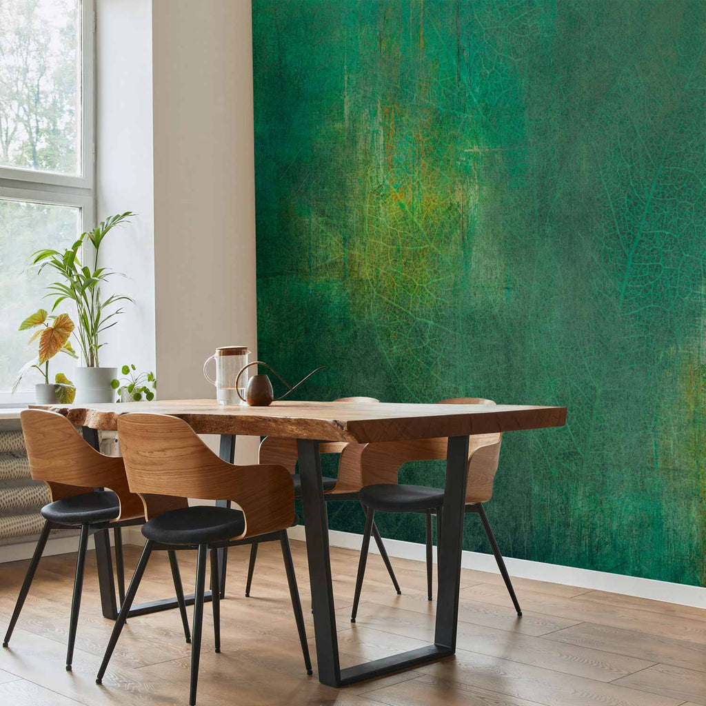 Green Abstract Color Explosion Wall Mural