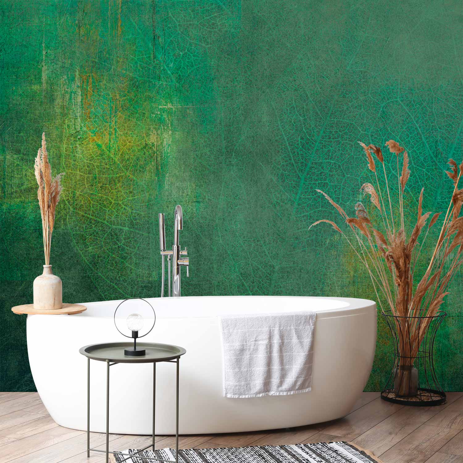 Green Abstract Color Explosion Wall Mural