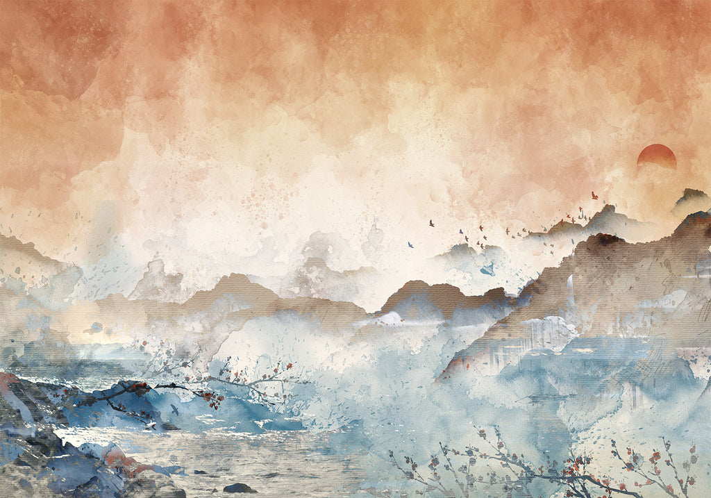 Malerisches abstraktes Wandbild für moderne Räume