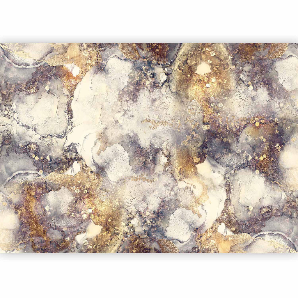 Stilvolles abstraktes Wandbild Golden Interweaver