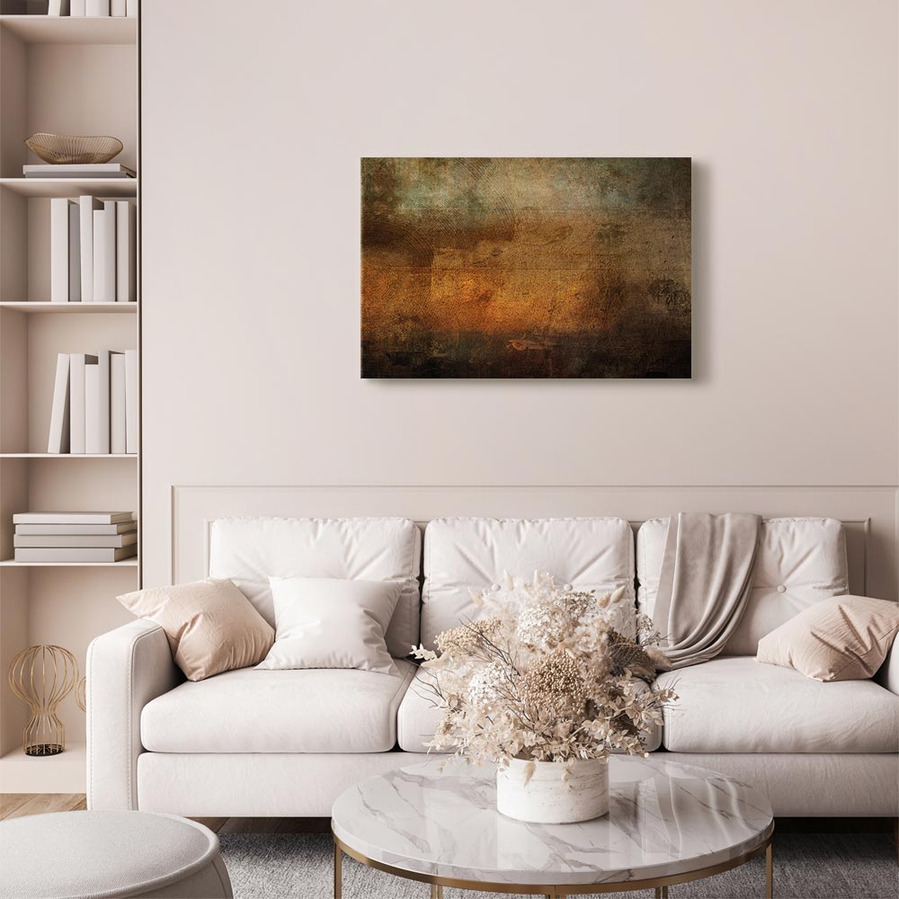 Leaf Texture Wide Canvas Print