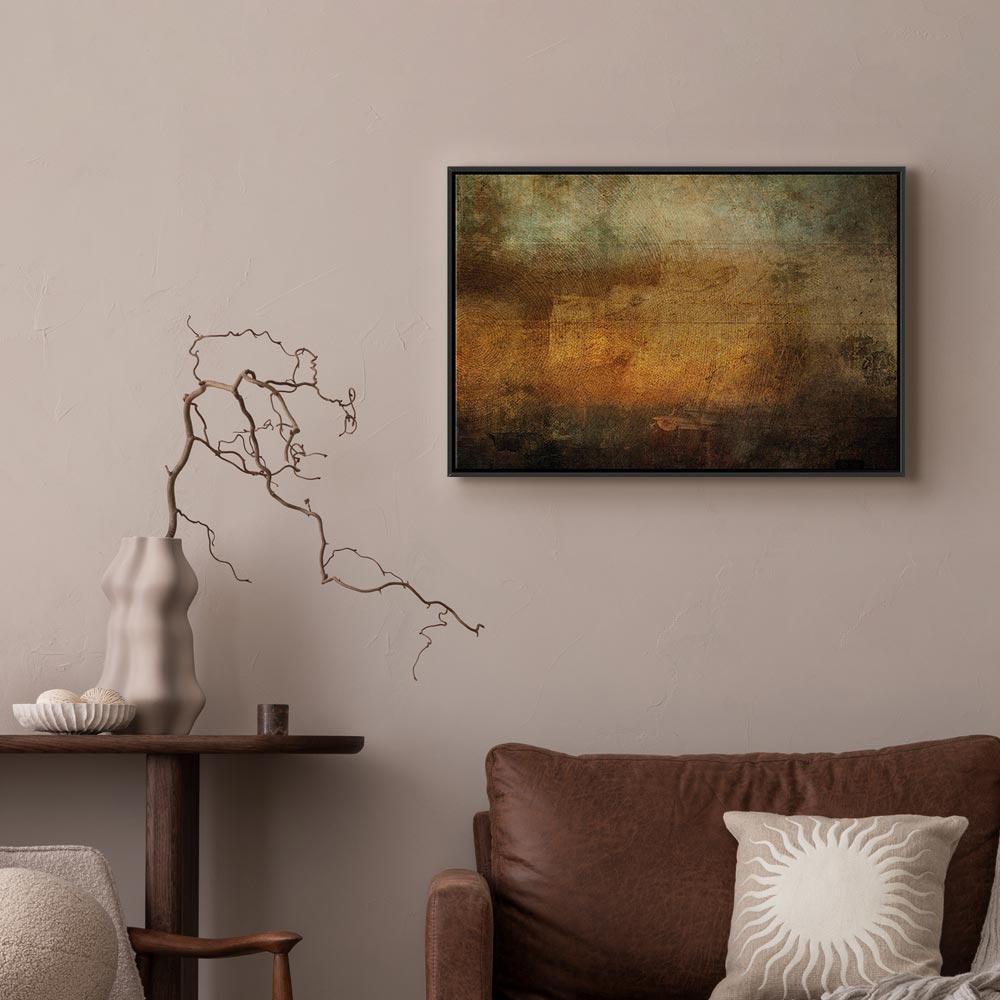 Leaf Texture Wide Canvas Print