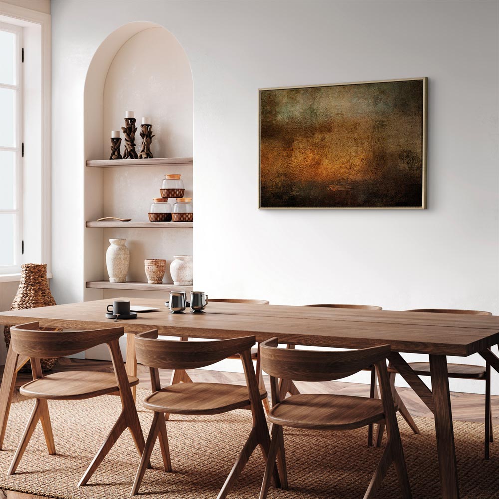 Leaf Texture Wide Canvas Print