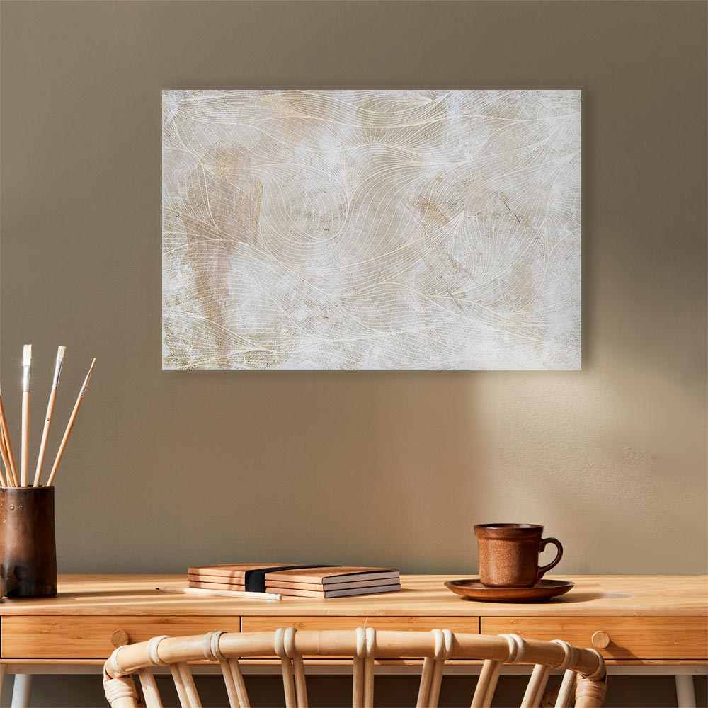 Abstract Magic Shapes Wide Canvas Print