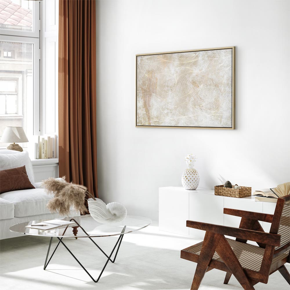 Abstract Magic Shapes Wide Canvas Print