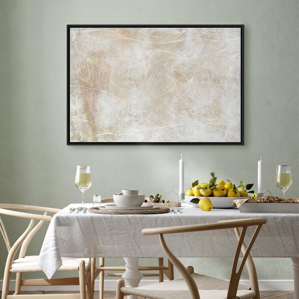 Abstract Magic Shapes Wide Canvas Print