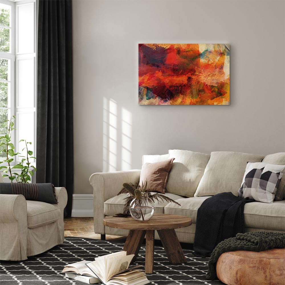 Abstract Wild Color Explosion Canvas Print