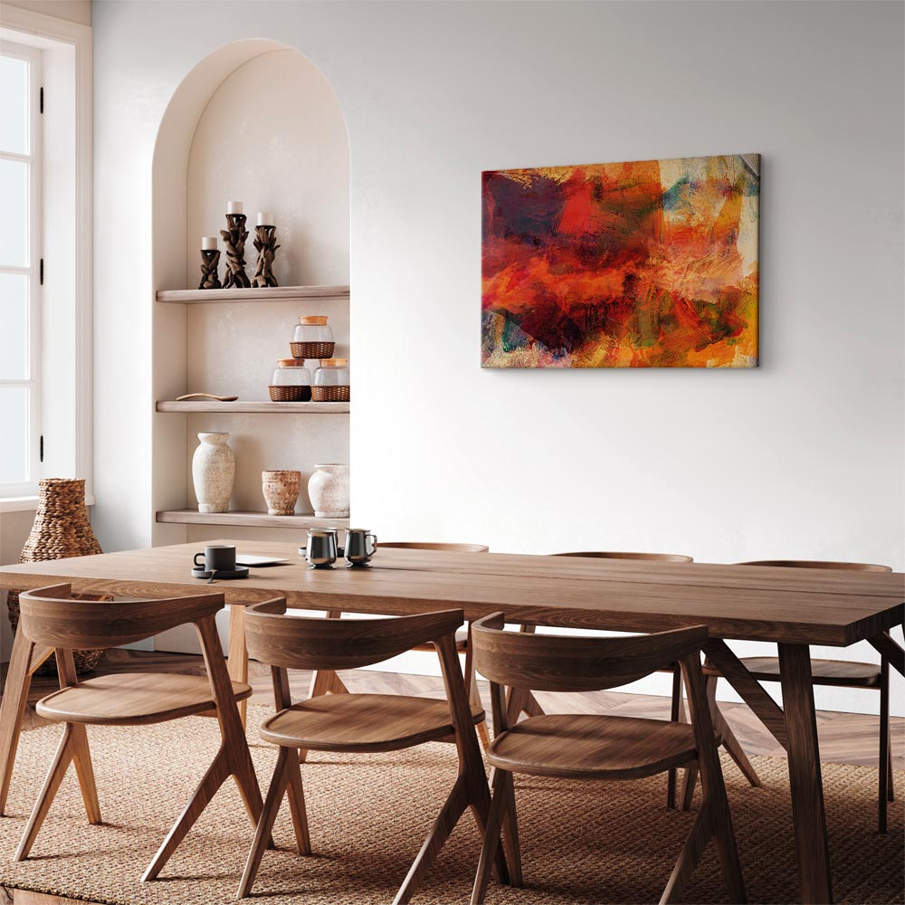 Abstract Wild Color Explosion Canvas Print