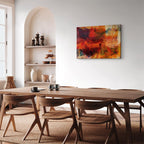 Abstract Wild Color Explosion Canvas Print