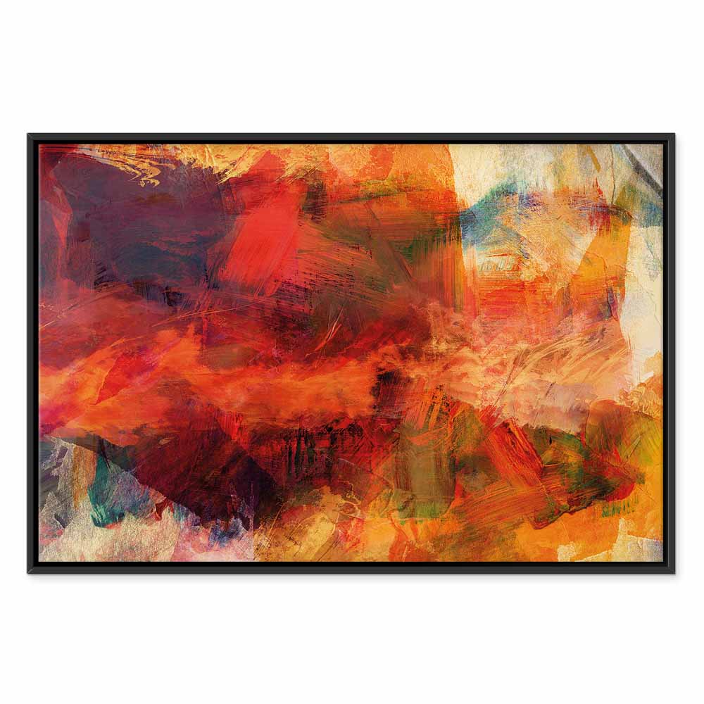 Abstract Wild Color Explosion Canvas Print