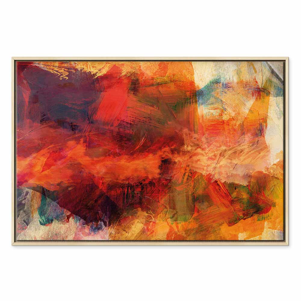 Abstract Wild Color Explosion Canvas Print