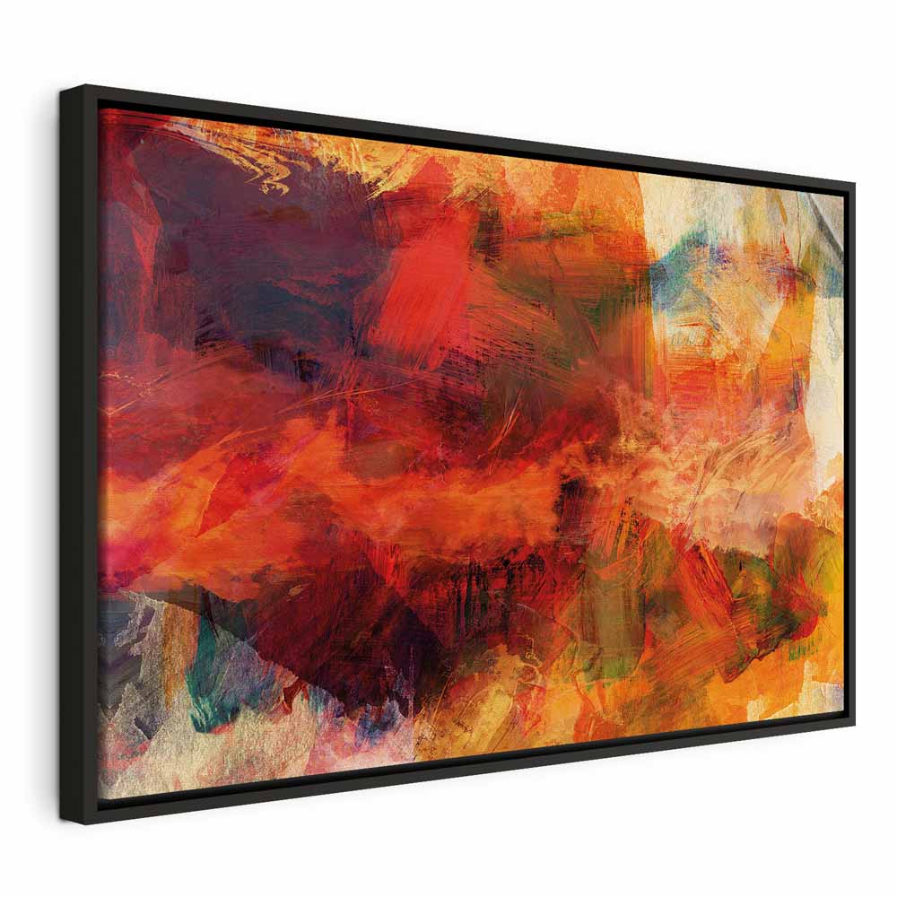 Abstract Wild Color Explosion Canvas Print