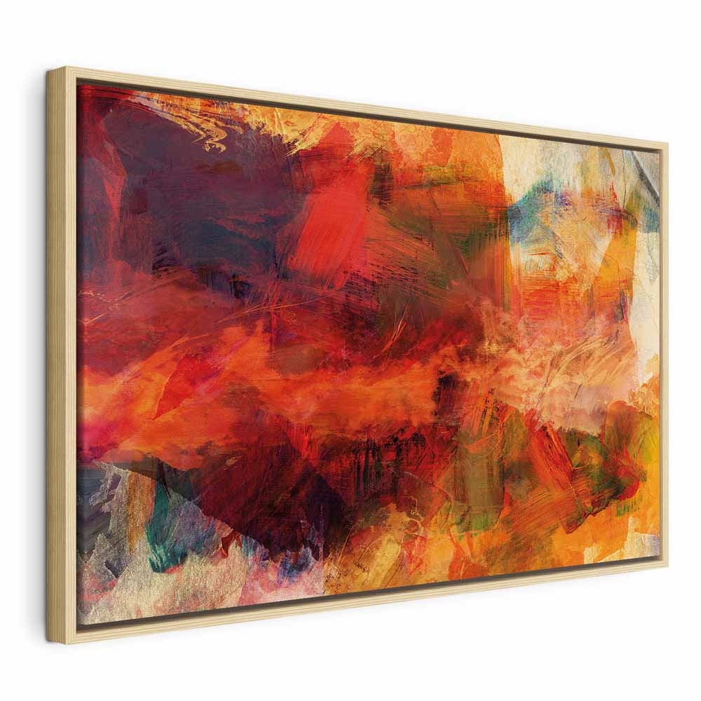 Abstract Wild Color Explosion Canvas Print