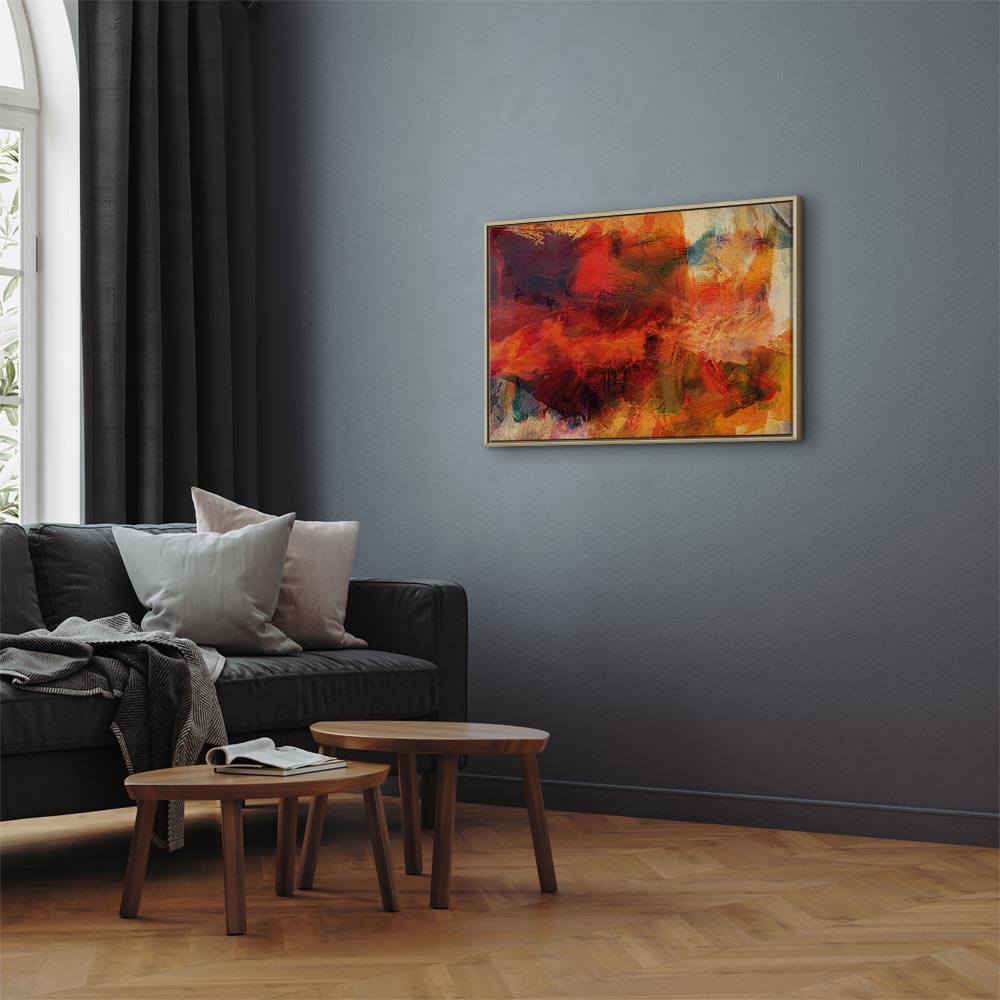 Abstract Wild Color Explosion Canvas Print