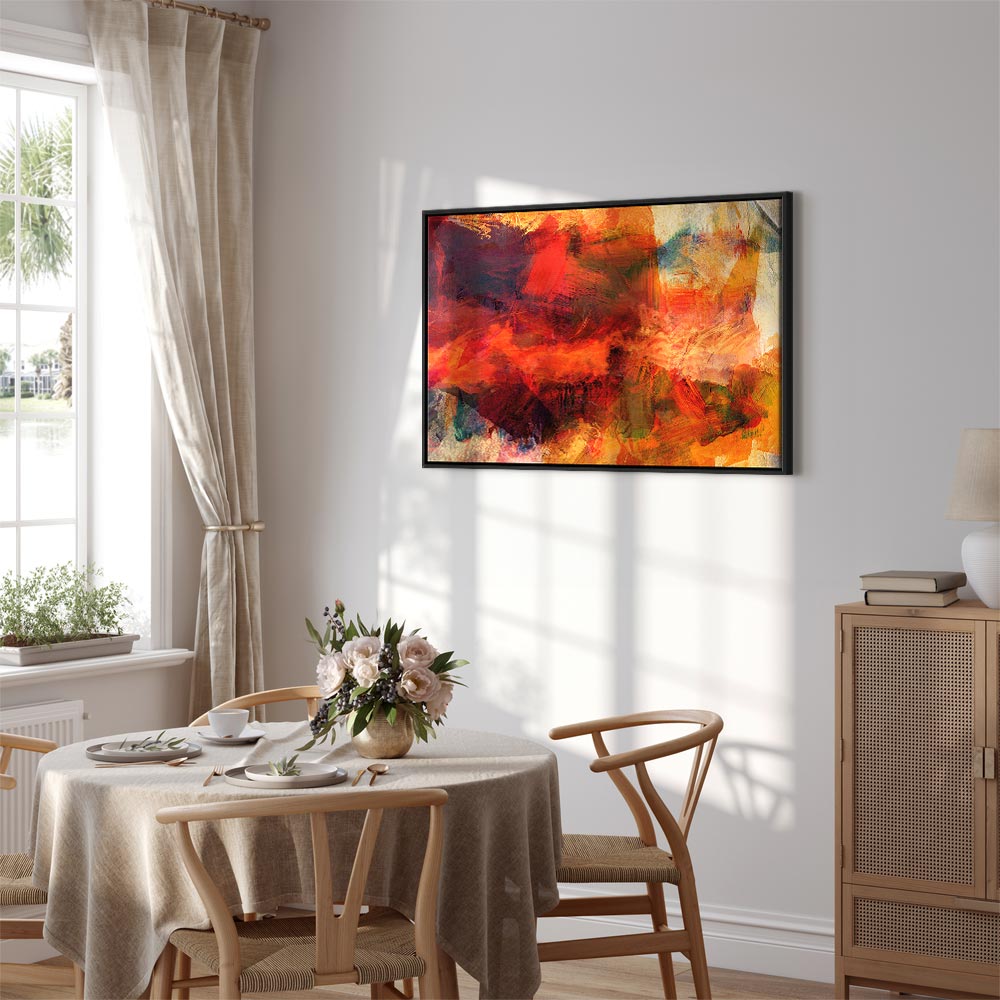 Abstract Wild Color Explosion Canvas Print