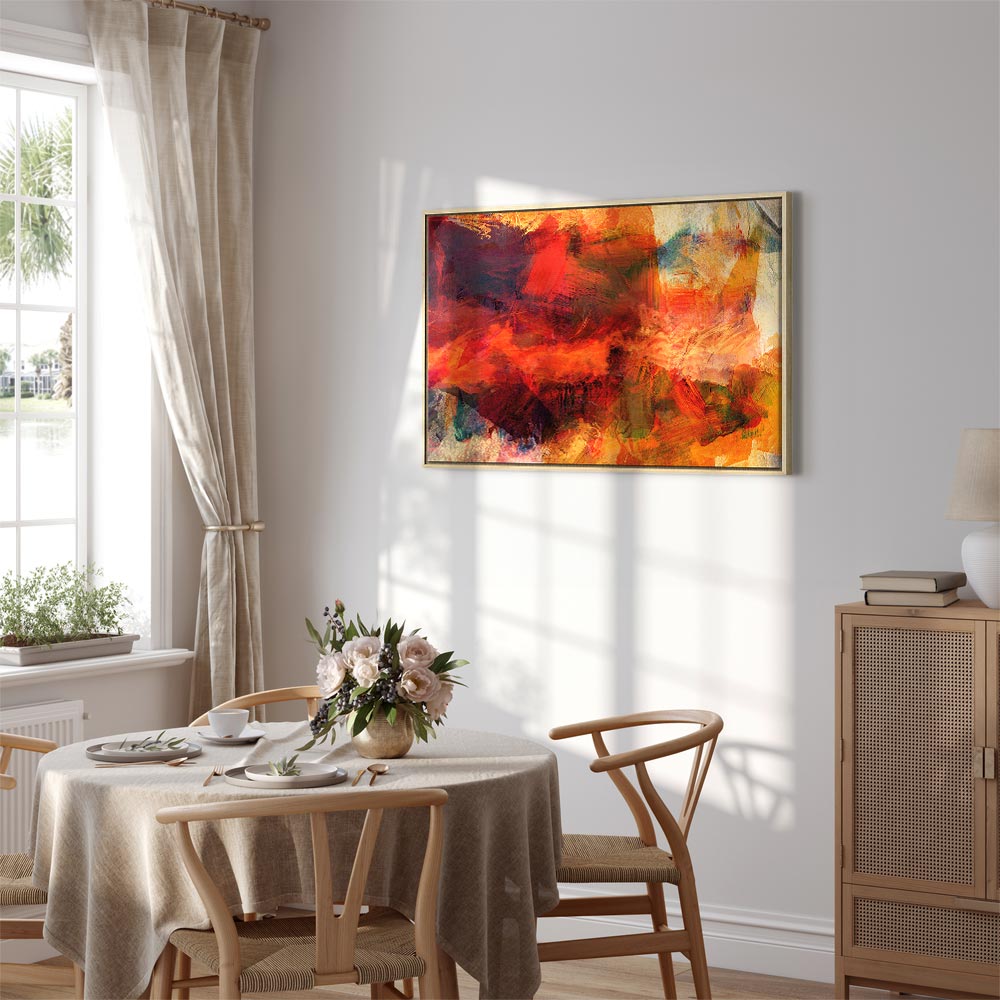 Abstract Wild Color Explosion Canvas Print