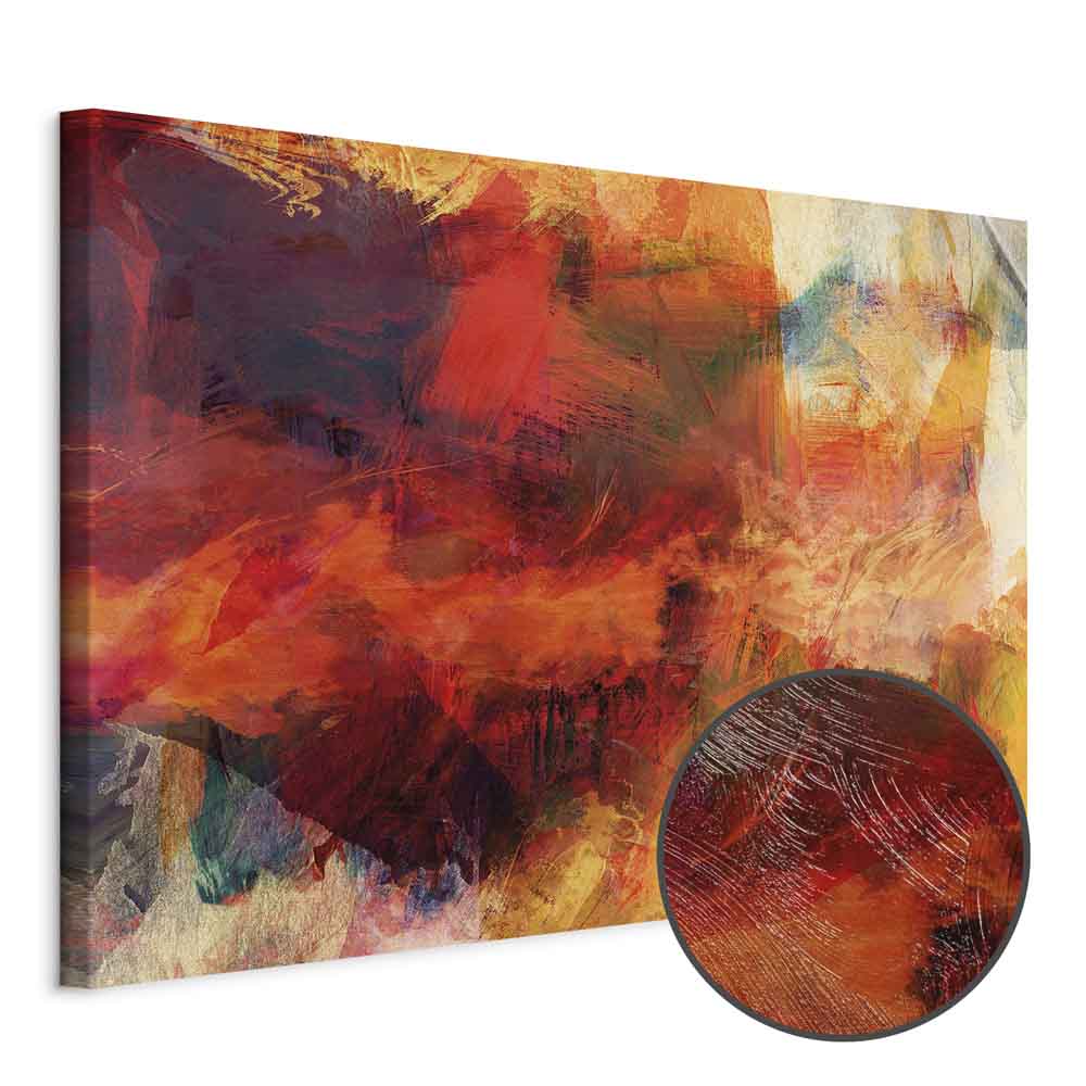 Abstract Wild Color Explosion Canvas Print