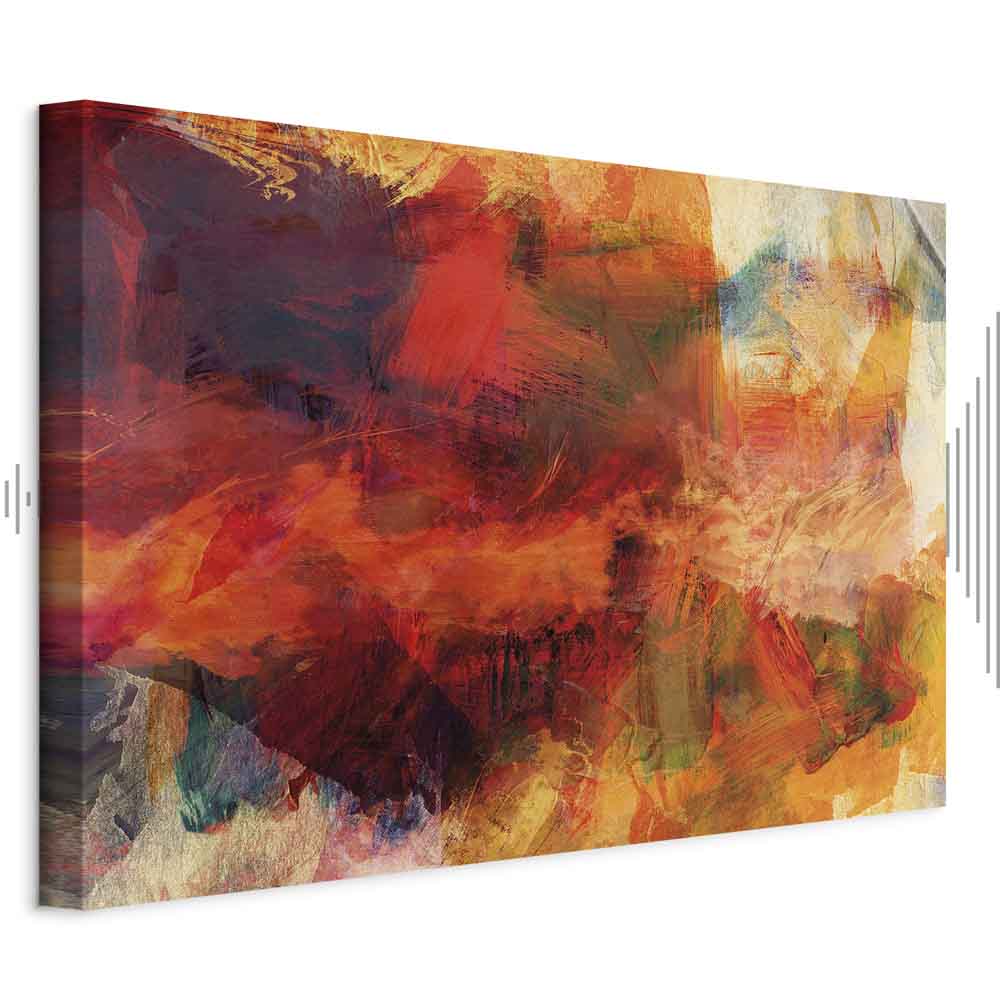 Abstract Wild Color Explosion Canvas Print