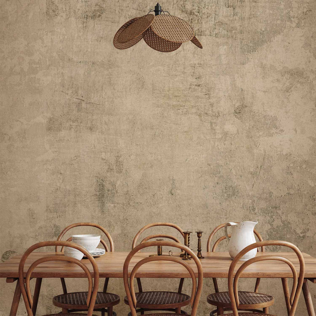 Stilvolle beige Wandtapete für moderne Interieurs