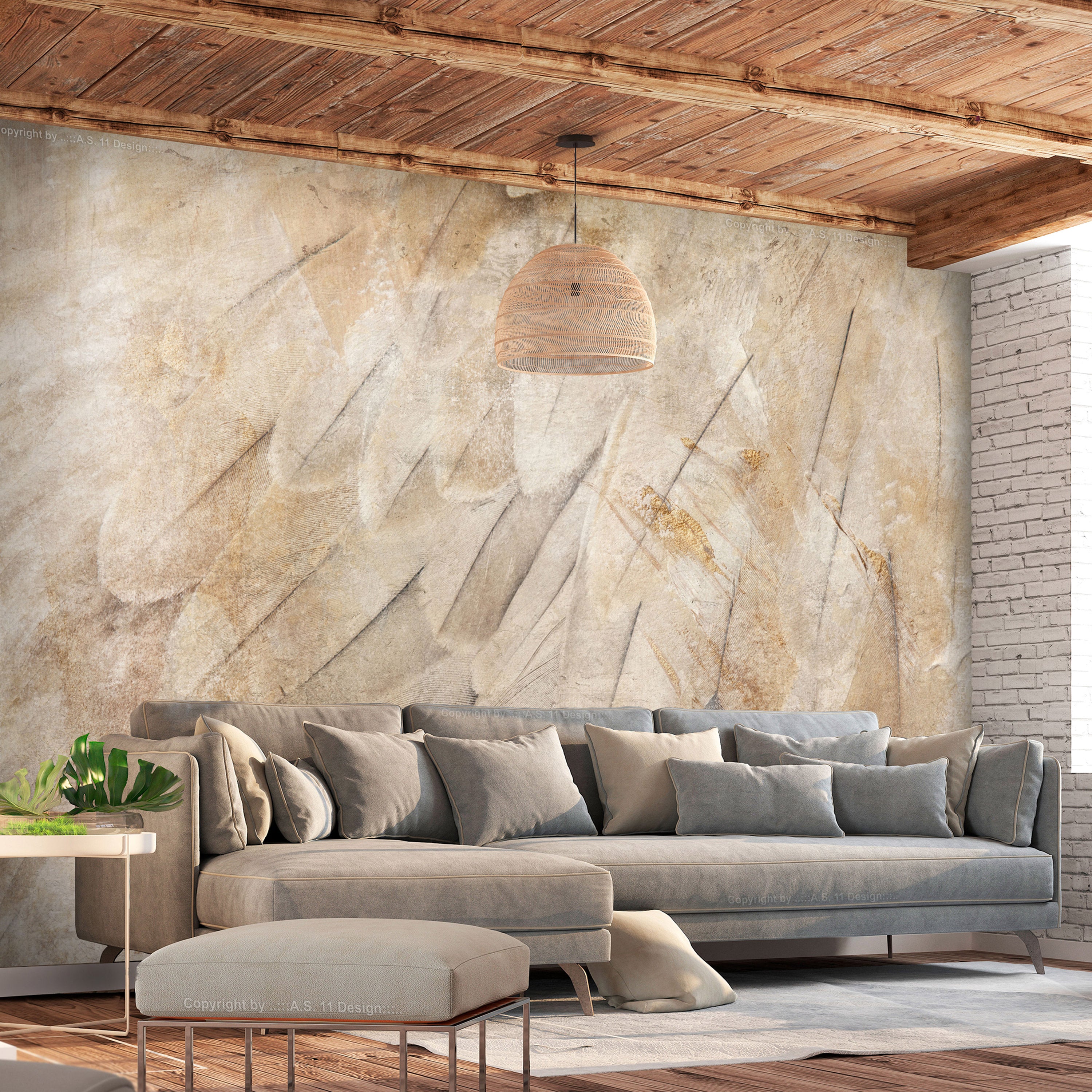 Minimalist Bird Wall Mural for Elegant Spaces