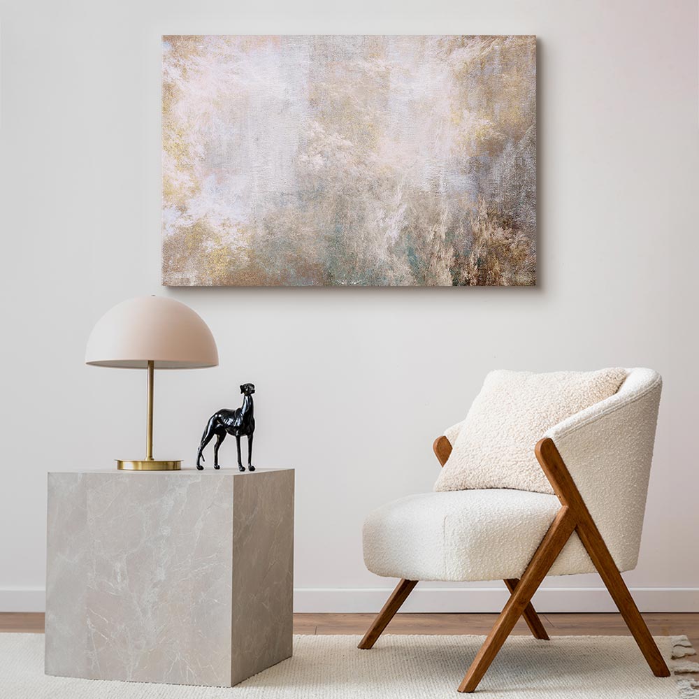 Abstract Textured Rise Canvas Print