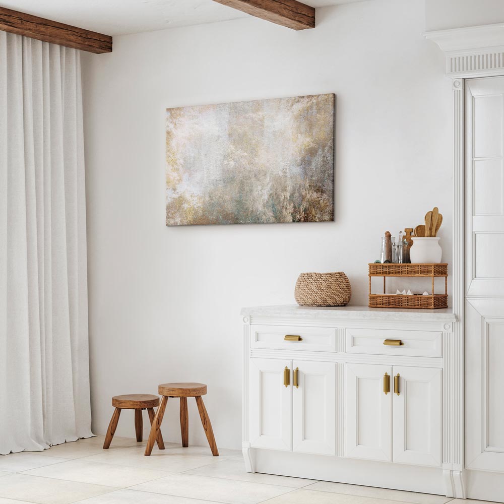 Abstract Textured Rise Canvas Print