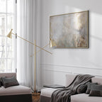 Abstract Textured Rise Canvas Print