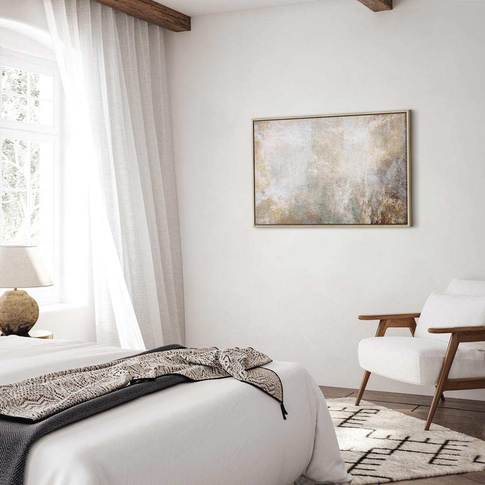 Abstract Textured Rise Canvas Print