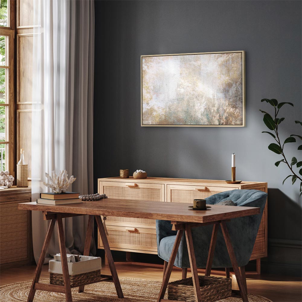 Abstract Textured Rise Canvas Print