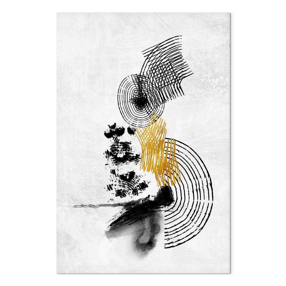 Abstract Sunlit Landscape Vertical Canvas Print