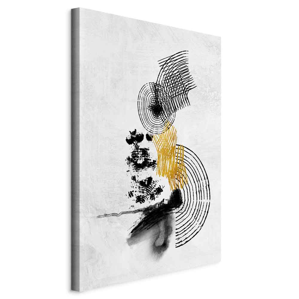 Abstract Sunlit Landscape Vertical Canvas Print