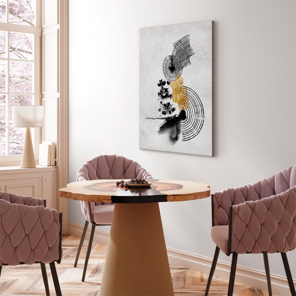 Abstract Sunlit Landscape Vertical Canvas Print