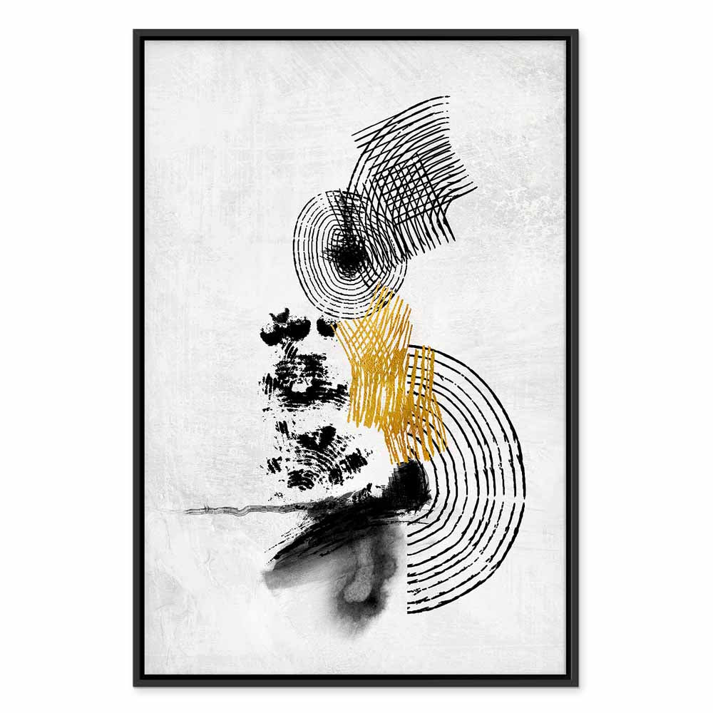 Abstract Sunlit Landscape Vertical Canvas Print