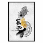 Abstract Sunlit Landscape Vertical Canvas Print