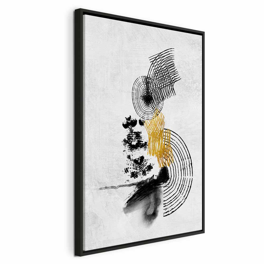 Abstract Sunlit Landscape Vertical Canvas Print