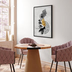 Abstract Sunlit Landscape Vertical Canvas Print