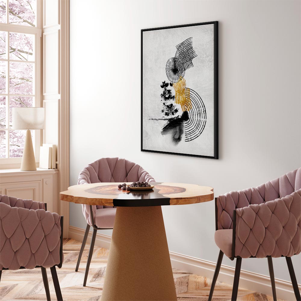 Abstract Sunlit Landscape Vertical Canvas Print