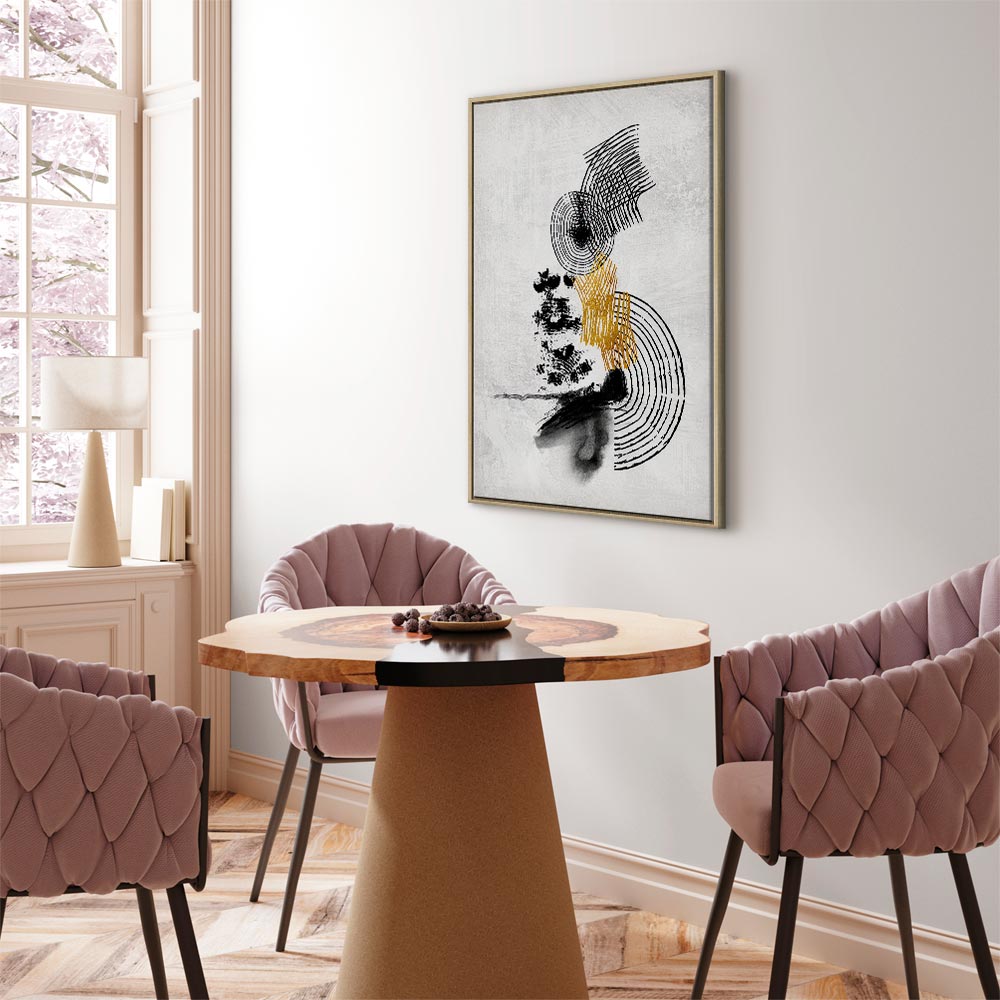 Abstract Sunlit Landscape Vertical Canvas Print