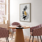 Abstract Sunlit Landscape Vertical Canvas Print