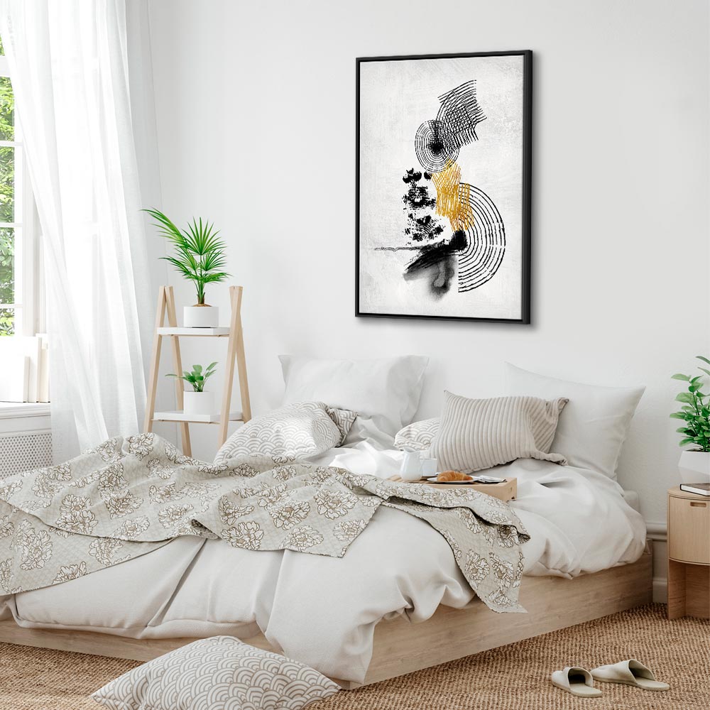 Abstract Sunlit Landscape Vertical Canvas Print