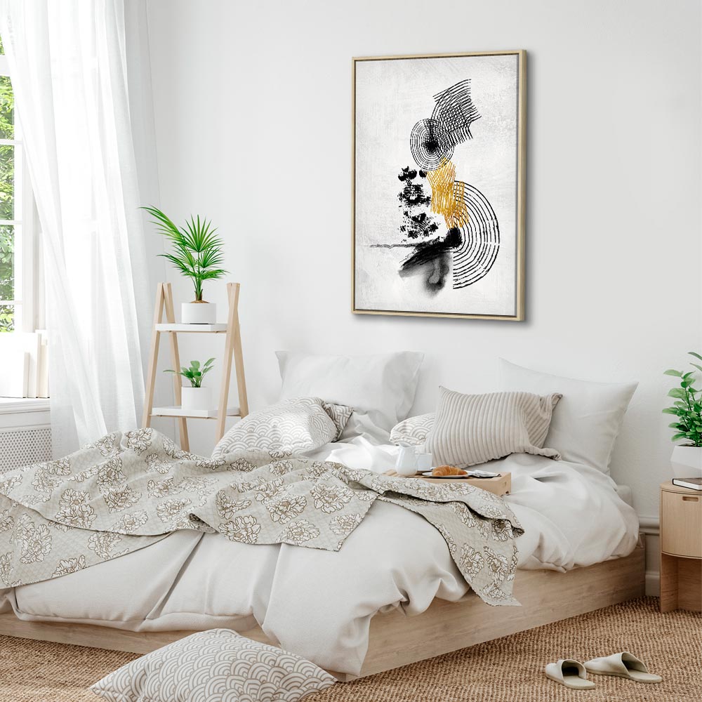 Abstract Sunlit Landscape Vertical Canvas Print