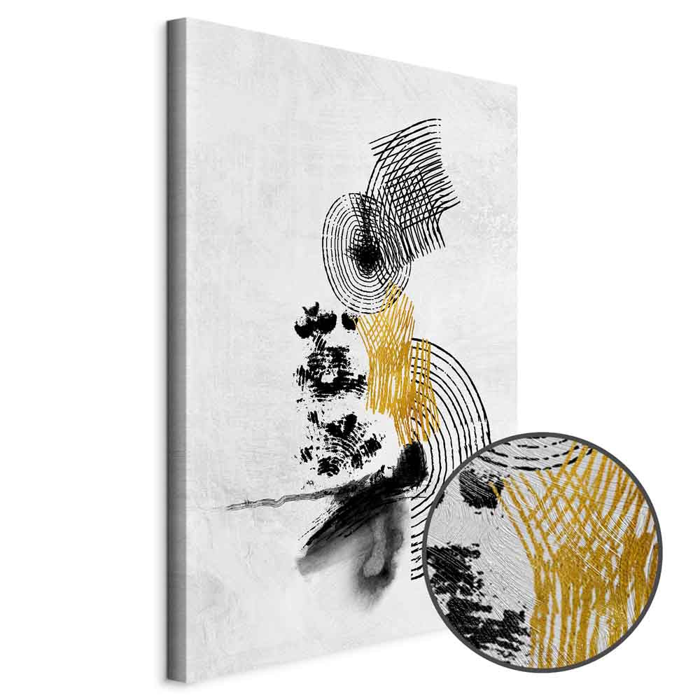 Abstract Sunlit Landscape Vertical Canvas Print