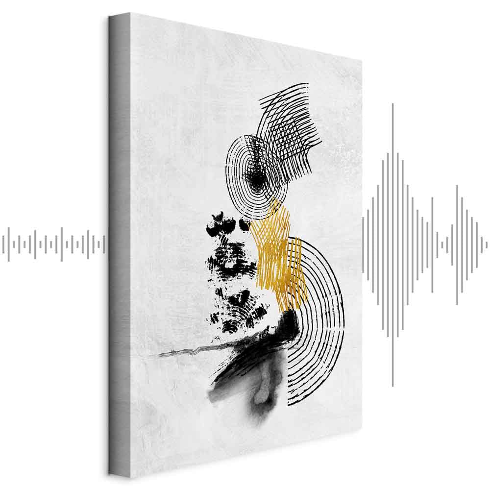 Abstract Sunlit Landscape Vertical Canvas Print