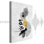 Abstract Sunlit Landscape Vertical Canvas Print