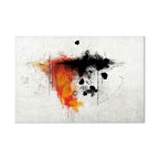 Red Abstract Texture Wide Canvas Print