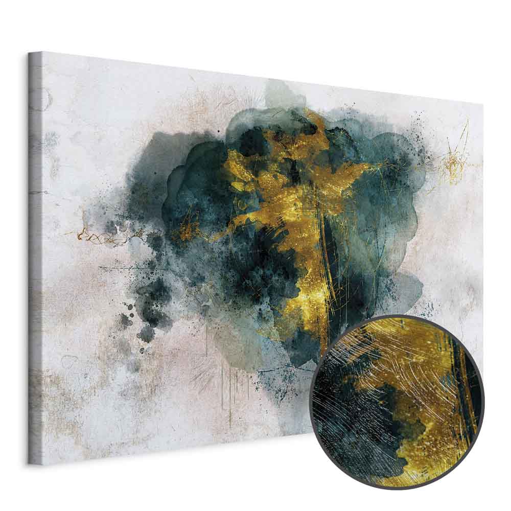 Abstract Golden Hour Watercolour Canvas Print